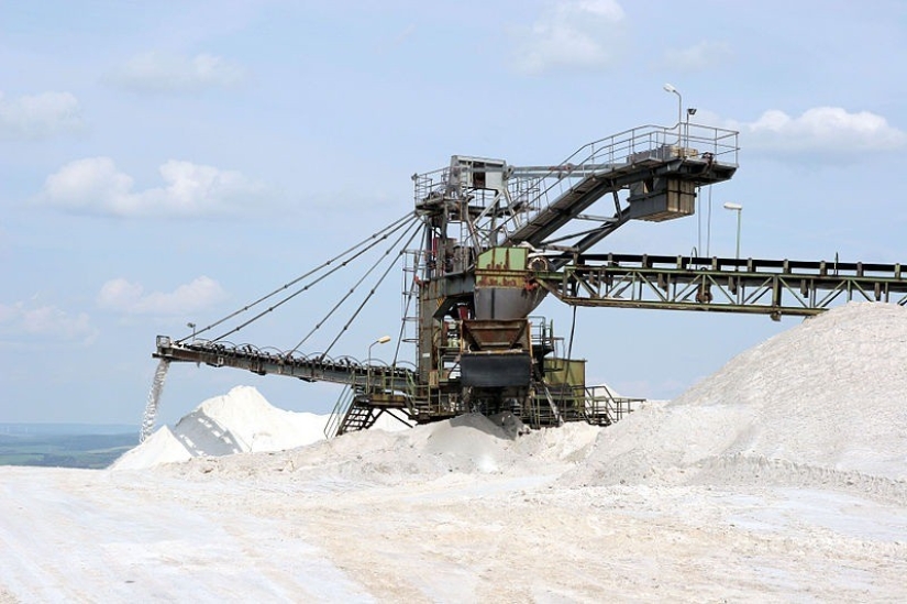 Amazing salt mountain in Germany