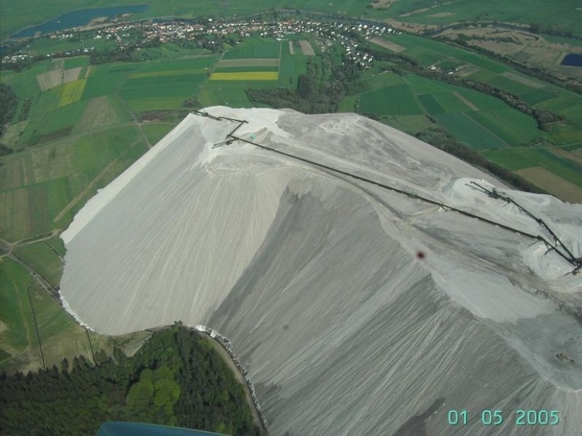 Amazing salt mountain in Germany