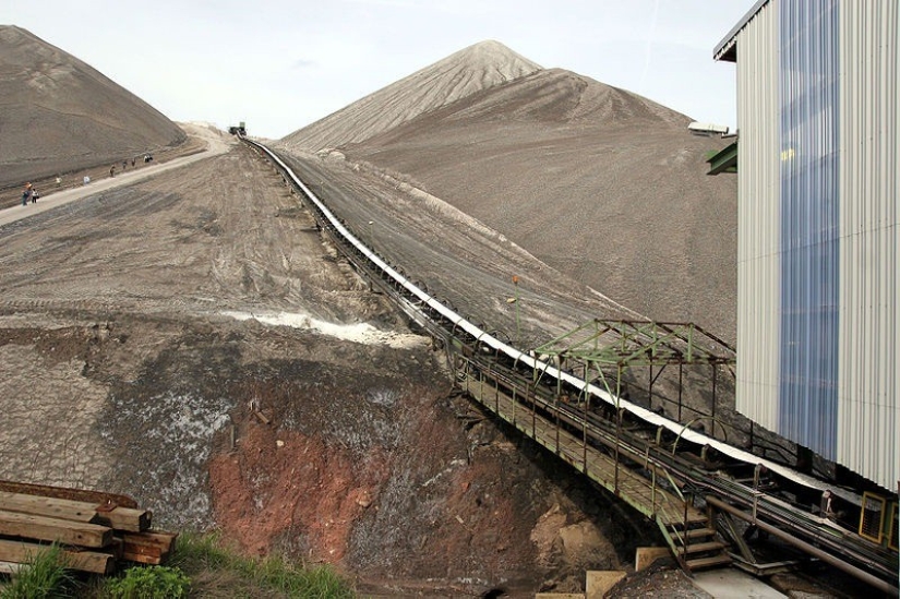 Amazing salt mountain in Germany