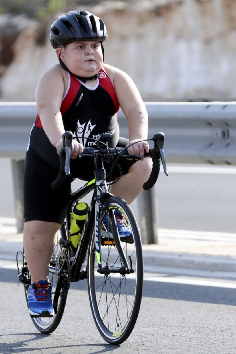 An 8-year-old boy is forced to exercise daily in order not to die