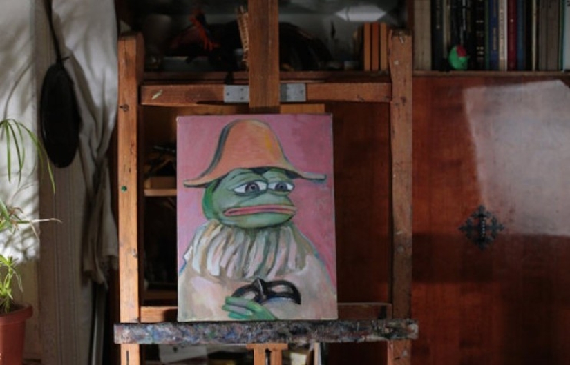 An artist from St. Petersburg made Pepe the frog the hero of classical paintings