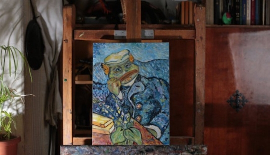 An artist from St. Petersburg made Pepe the frog the hero of classical paintings