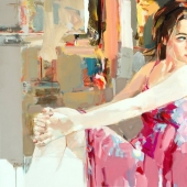 An artist who paints in oil as if it were a watercolor