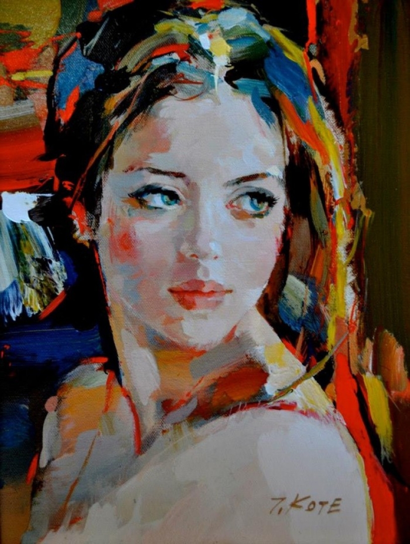 An artist who paints in oil as if it were a watercolor An artist who paints in oil as if it were a watercolor