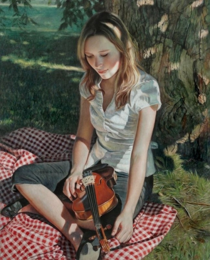 An artist who unimaginably feels summer. And beauty An artist who unimaginably feels summer. And beauty