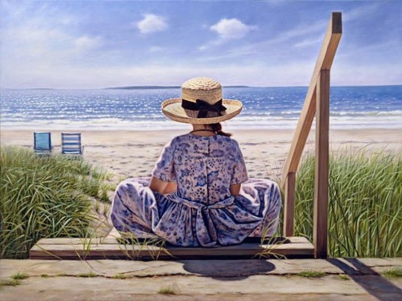 An artist who unimaginably feels summer. And beauty An artist who unimaginably feels summer. And beauty