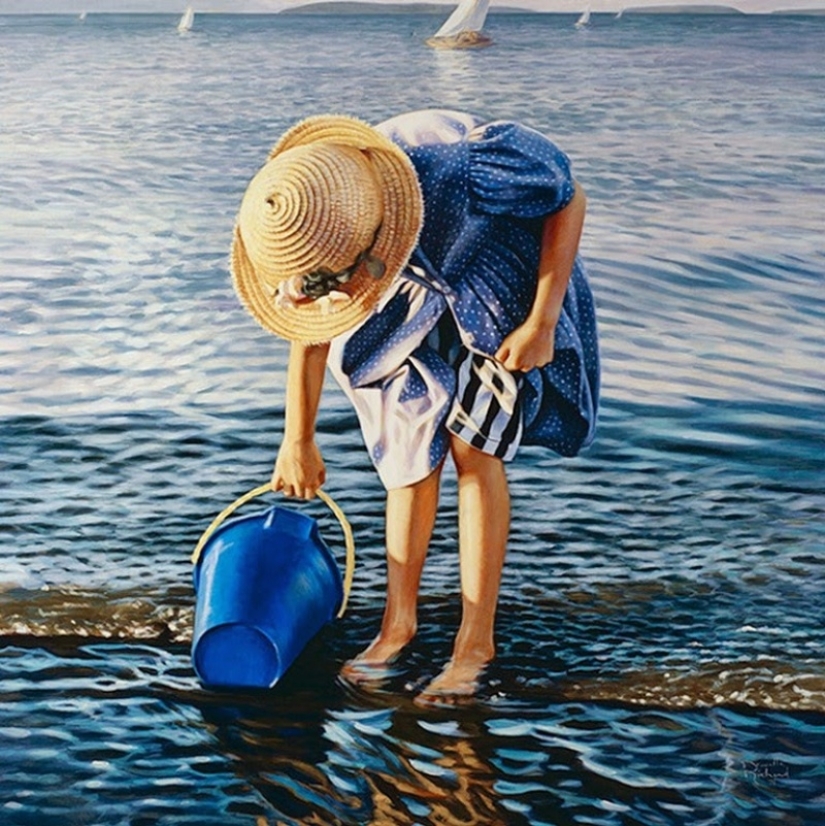 An artist who unimaginably feels summer. And beauty An artist who unimaginably feels summer. And beauty