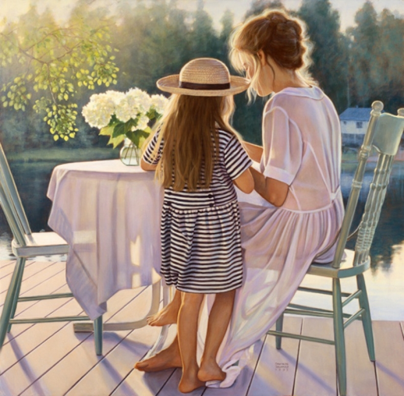 An artist who unimaginably feels summer. And beauty An artist who unimaginably feels summer. And beauty