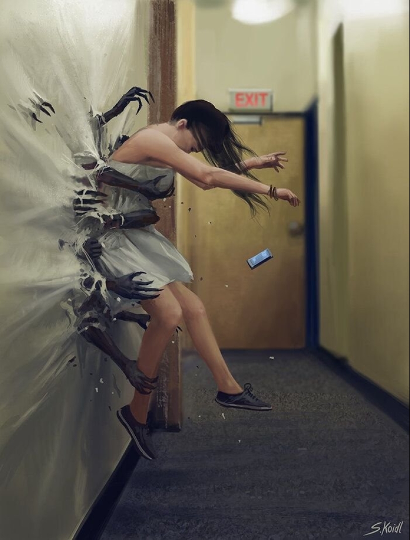 An Austrian artist draws scary scenes that will keep you awake today: 13 photos An Austrian artist draws scary scenes that will keep you awake today: 13 photos