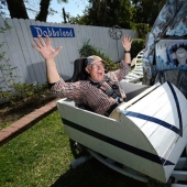 An engineer grandfather built an amusement park in the backyard for his grandchildren