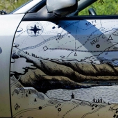 An inventive driver from Altai repaired the car with a marker