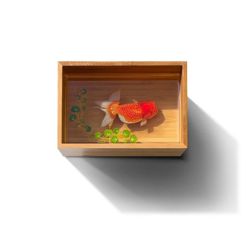 Animales hiperrealistas hechos de acrílico y resina. Animales hiperrealistas hechos de acrílico y resina.