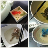 Animales hiperrealistas hechos de acrílico y resina.