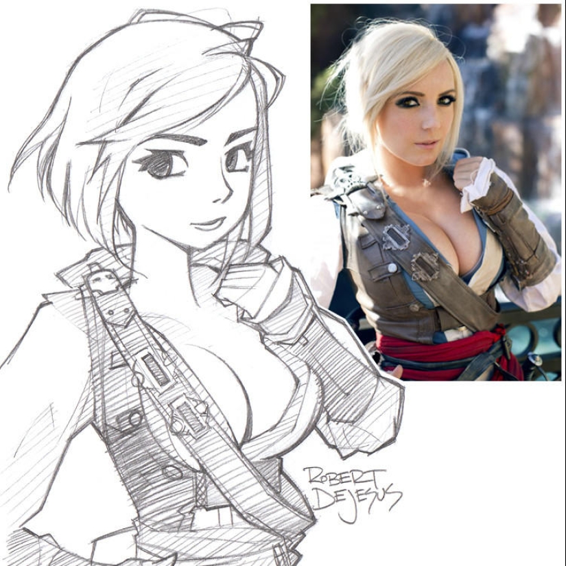 Anime characters from real people