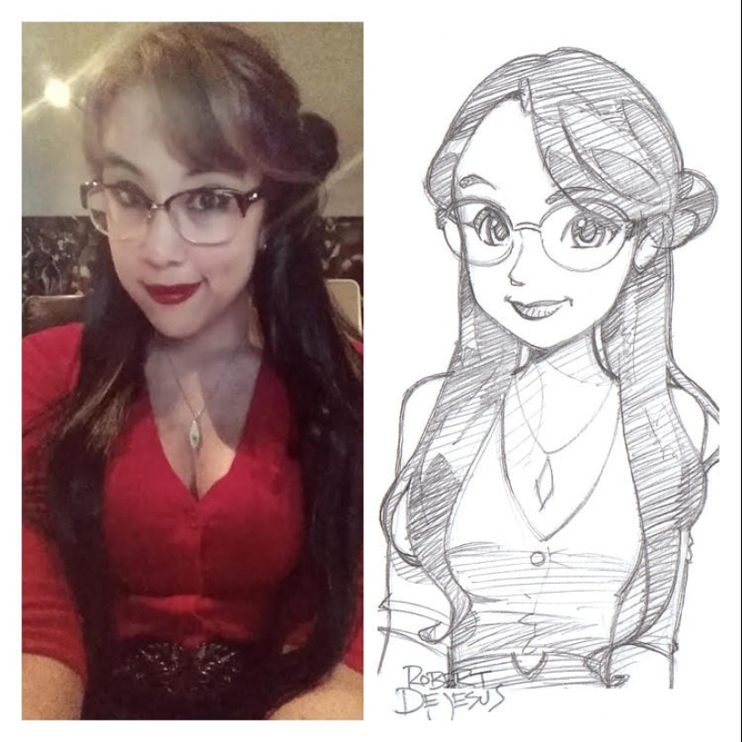 Anime characters from real people