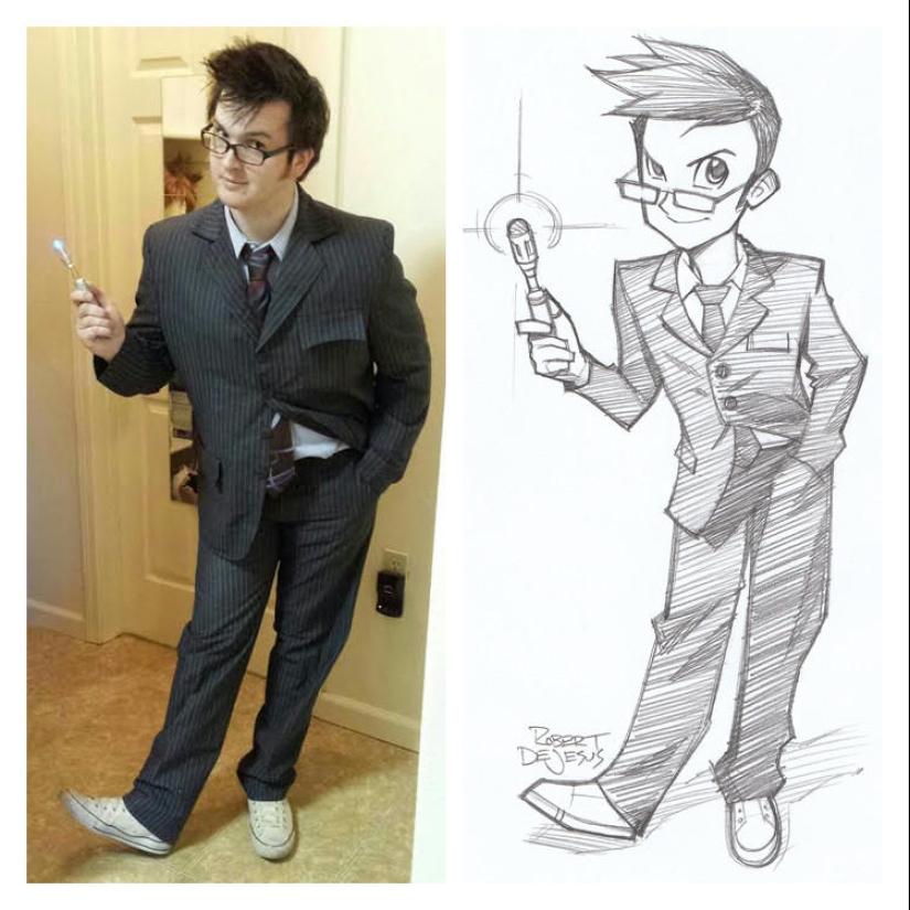 Anime characters from real people