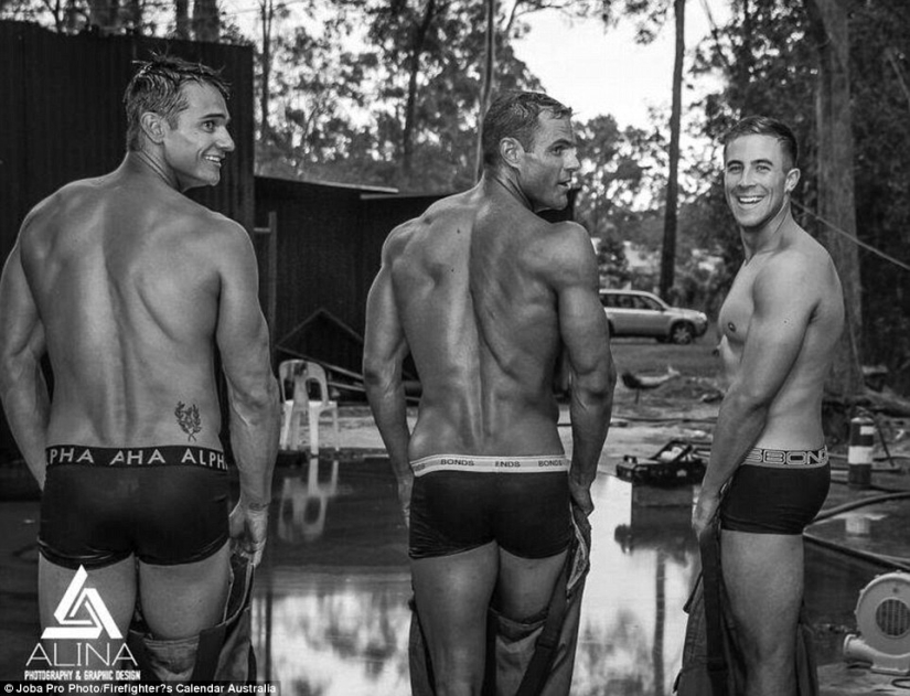 Ardiente backstage: fotos del rodaje del calendario benéfico con bomberos desnudos