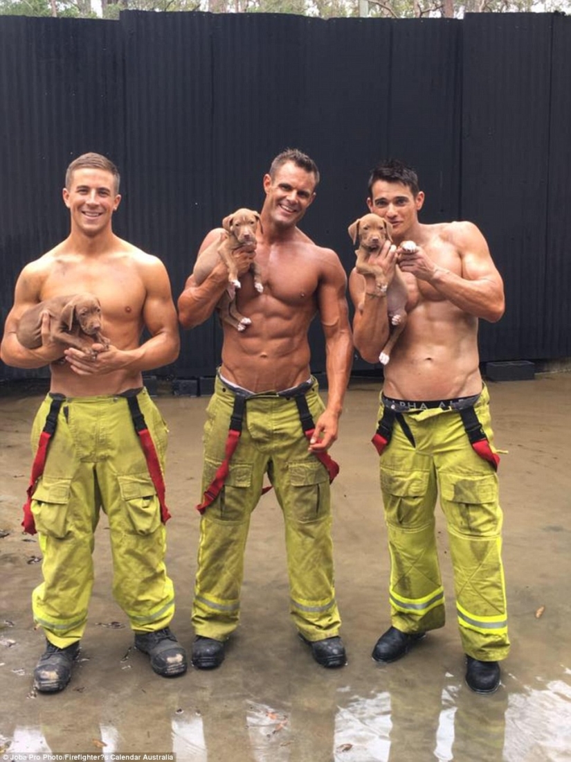 Ardiente backstage: fotos del rodaje del calendario benéfico con bomberos desnudos