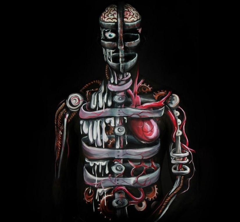 Arte corporal terriblemente hermoso e increíble. Arte corporal terriblemente hermoso e increíble.