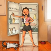 Artist Creates Heartwarming Illustrations About The Joys Of Having Cats