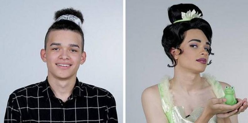 Artista de maquillaje convirtió a estos cinco chicos en hermosas princesas de Disney