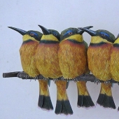 Aves de papel 3D increíblemente realistas