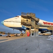 Avión Boeing 747 Hotel en Estocolmo