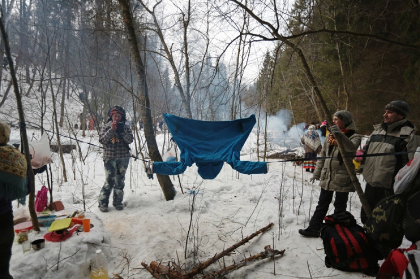 "Bakshevskaya Maslitsa" en un claro secreto en la región de Moscú
