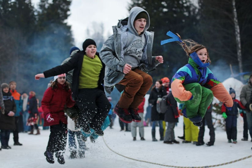 &quot;Bakshevskaya Maslitsa&quot; in a secret glade in the Moscow region