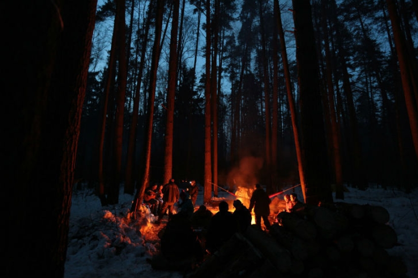 &quot;Bakshevskaya Maslitsa&quot; in a secret glade in the Moscow region