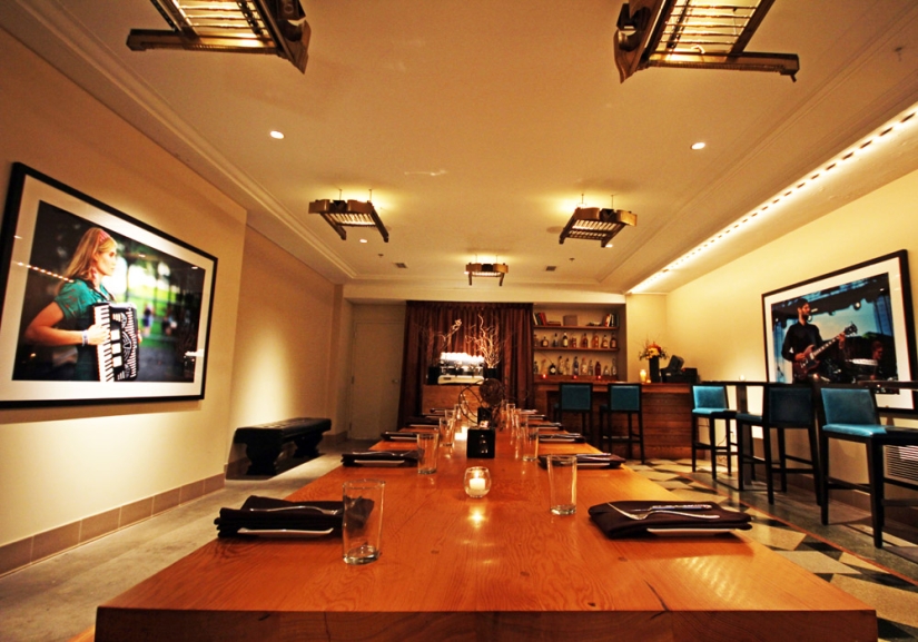 Bank vault from the 20s turned into a stylish restaurant