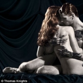 Beautiful, famous, redheads and naked posing for a unique photo shoot