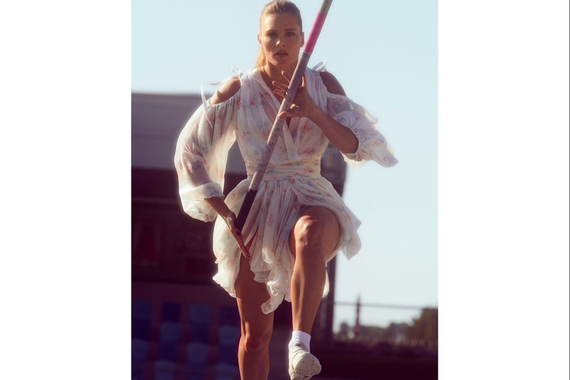 Beautiful sportswomen in lingerie Agent Provocateur