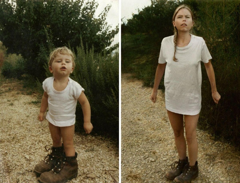 Before and after: funny family photos decades later