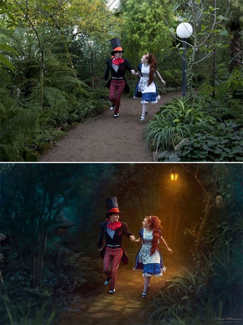 Before and after: how ordinary pictures turn into magical shots Before and after: how ordinary pictures turn into magical shots