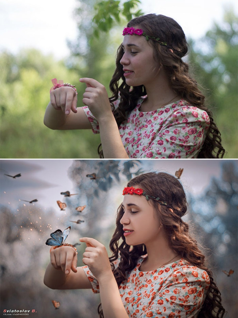 Before and after: how ordinary pictures turn into magical shots Before and after: how ordinary pictures turn into magical shots