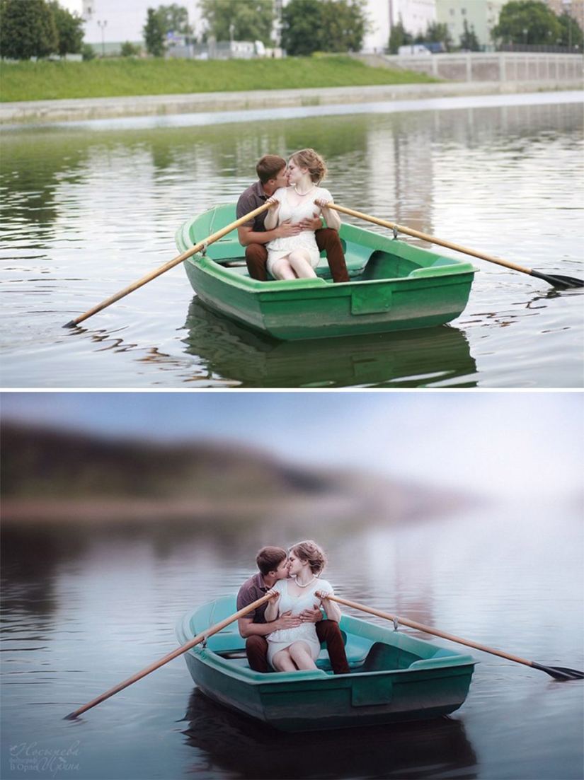 Before and after: how ordinary pictures turn into magical shots Before and after: how ordinary pictures turn into magical shots