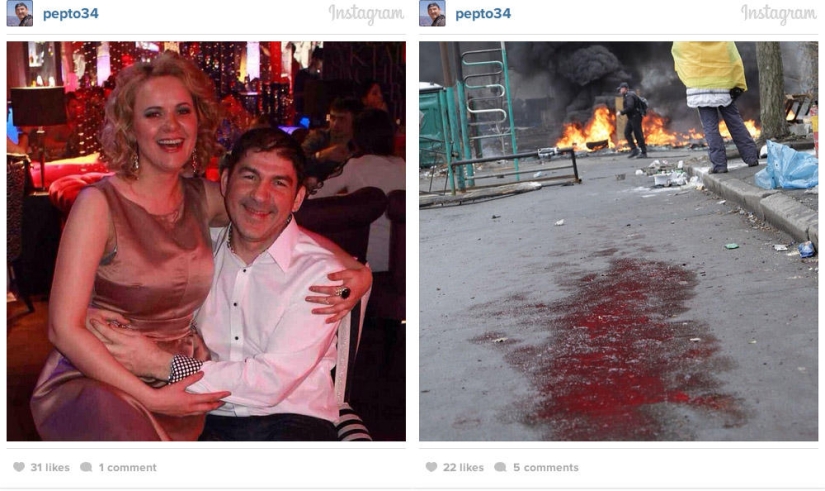 Before and after: Kyiv on Instagram