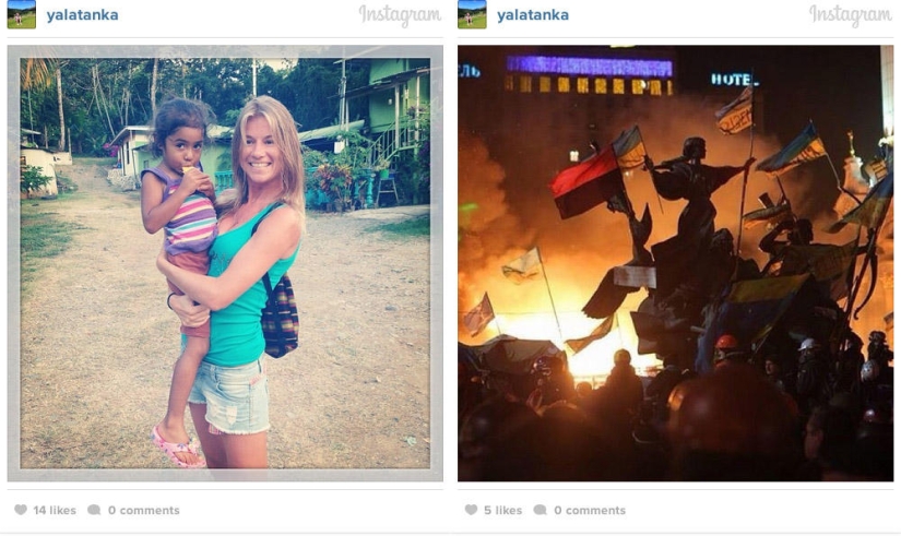 Before and after: Kyiv on Instagram