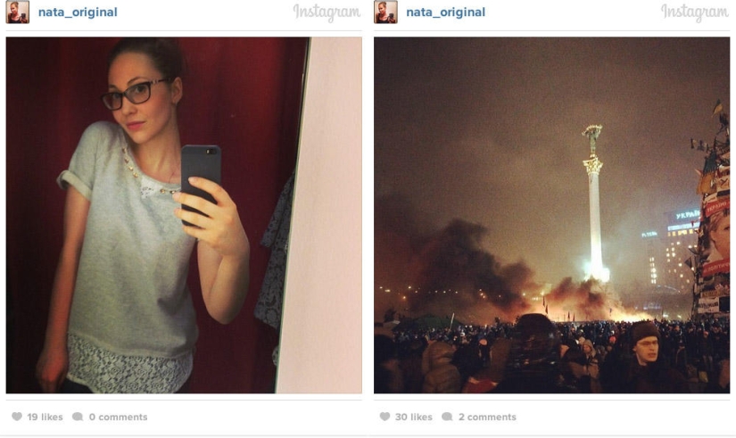 Before and after: Kyiv on Instagram