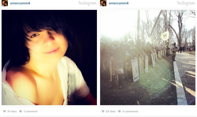 Before and after: Kyiv on Instagram