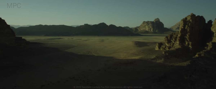 Before and after, or Incredible visual effects in the movie "The Martian" Before and after, or Incredible visual effects in the movie "The Martian"