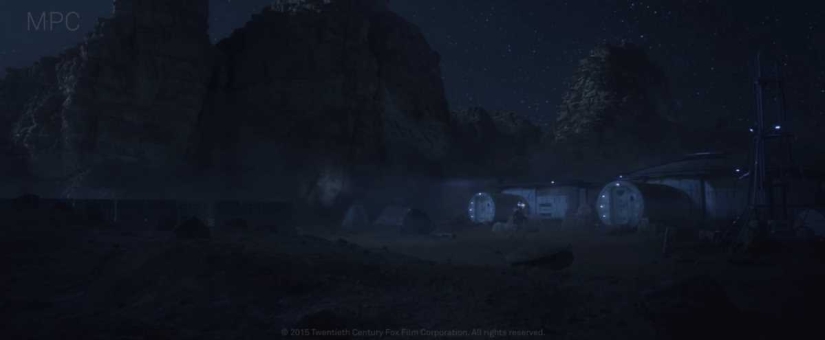 Before and after, or Incredible visual effects in the movie "The Martian" Before and after, or Incredible visual effects in the movie "The Martian"