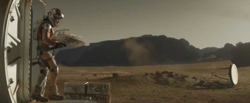 Before and after, or Incredible visual effects in the movie "The Martian" Before and after, or Incredible visual effects in the movie "The Martian"