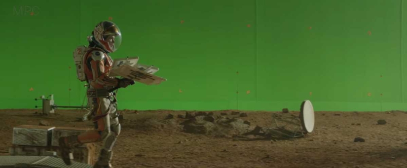 Before and after, or Incredible visual effects in the movie "The Martian" Before and after, or Incredible visual effects in the movie "The Martian"