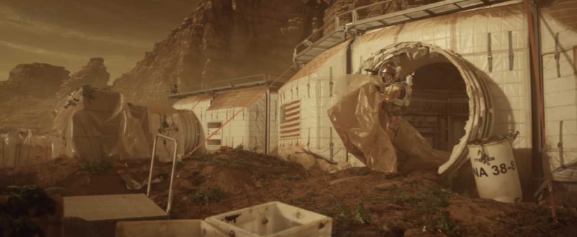 Before and after, or Incredible visual effects in the movie "The Martian" Before and after, or Incredible visual effects in the movie "The Martian"
