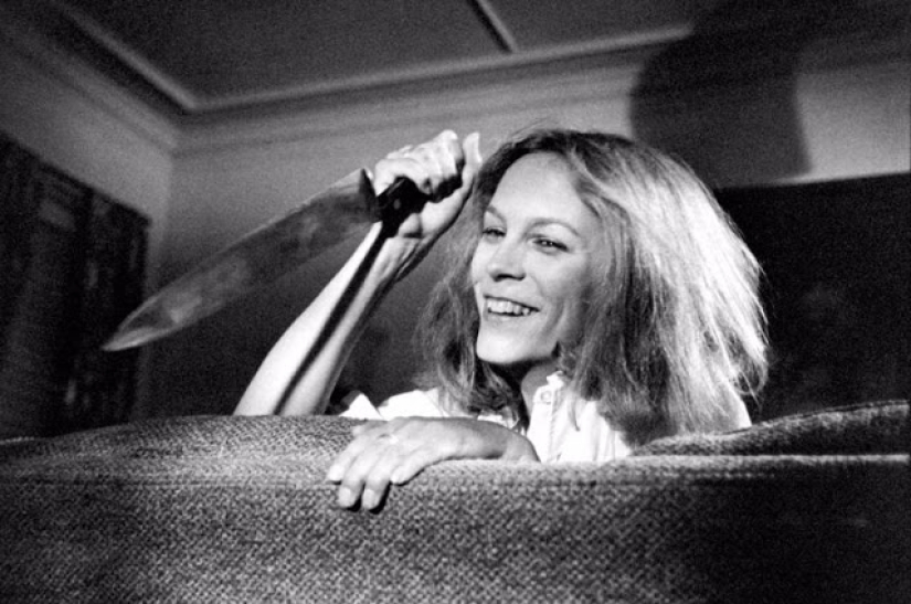 Behind the scenes of the filming of the movie "Halloween" — horror classics