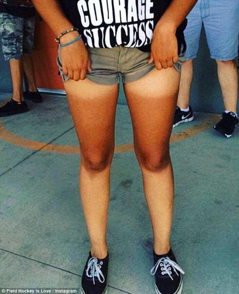 Black on top, white on the bottom — the most failed attempts to tan