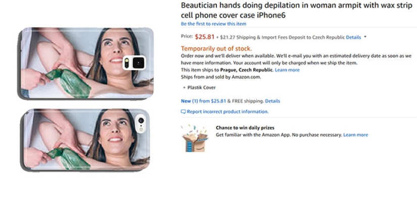 Bot on Amazon Makes Thousands of Weird Cases with Stock Photos