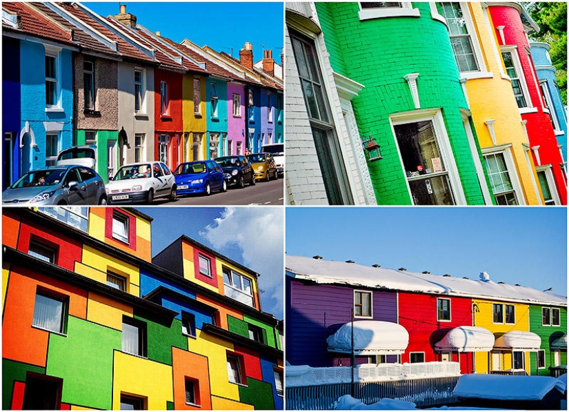 Bright houses from around the world Bright houses from around the world